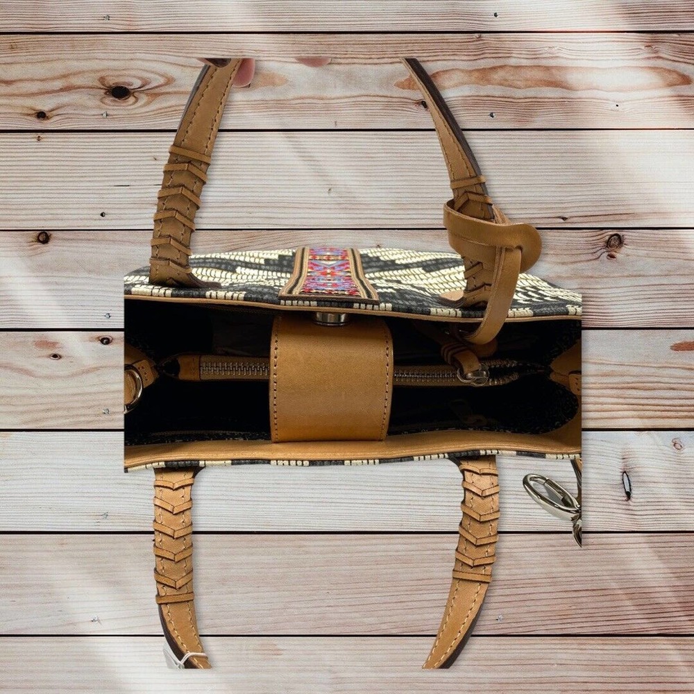 NEW Brighton MIKENNA Crossbody Tote Handbag Africa Stories Collection NWT - Picture 4 of 5